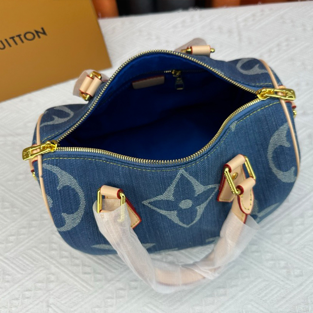 Louis Vuitton Speedy Bandoulière 25 Denim Handbag Crossbody Bag （Replica）