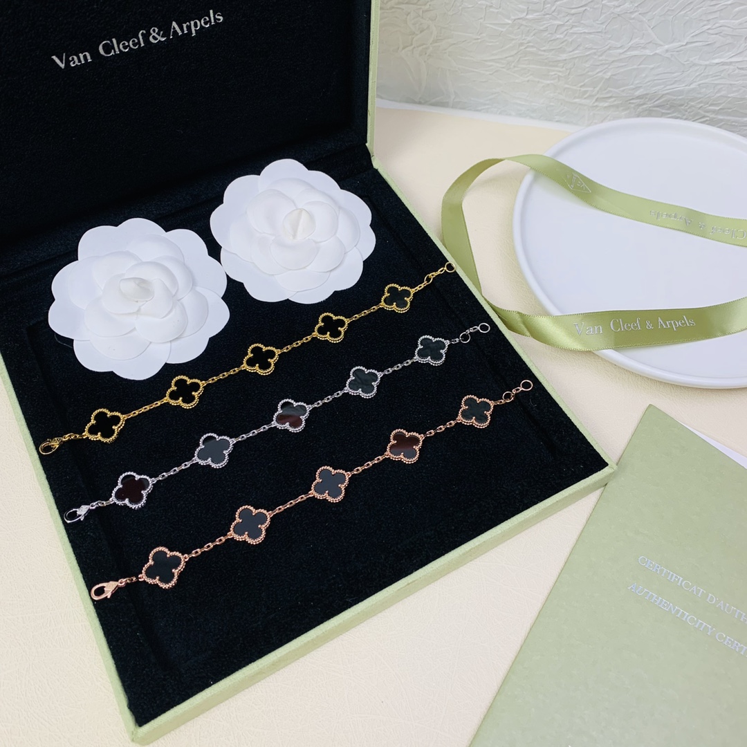 TOP Van Cleef & Arpels Alhambra Bracelet - Black