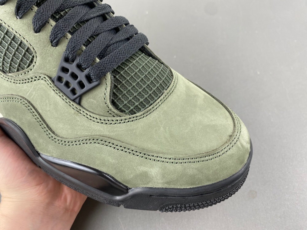 Air Jordan 4 Army Green, Orange, Black