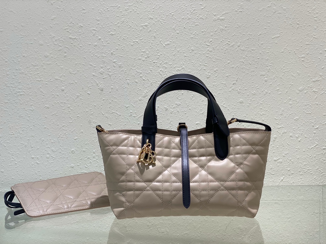 TOP Christian Dior Toujours Handbag 23x15x15cm/28.5x19x21cm - Pink