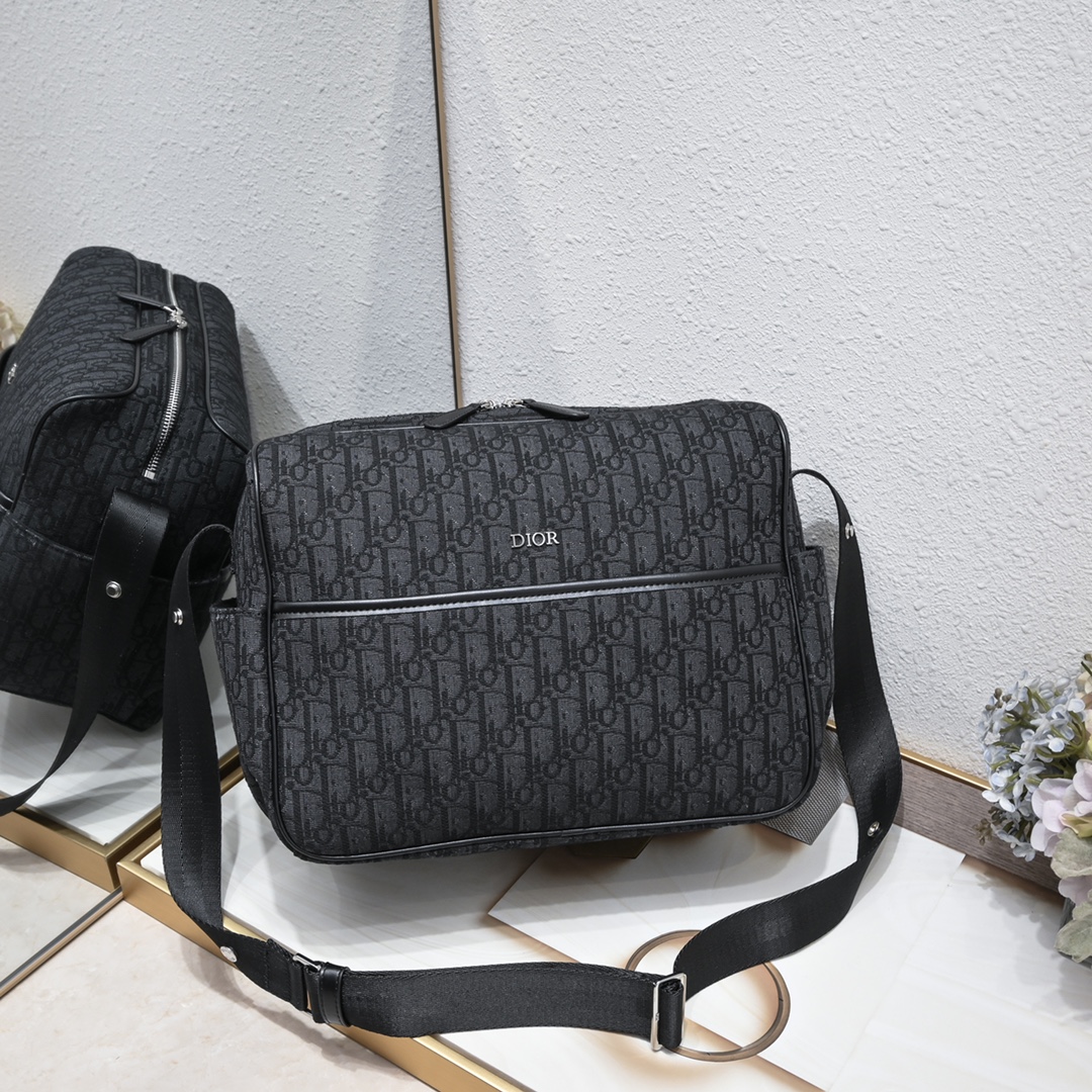 TOP Christian Dior Baby Changing Bag 38x28x16cm with Oblique Print - 2 Color