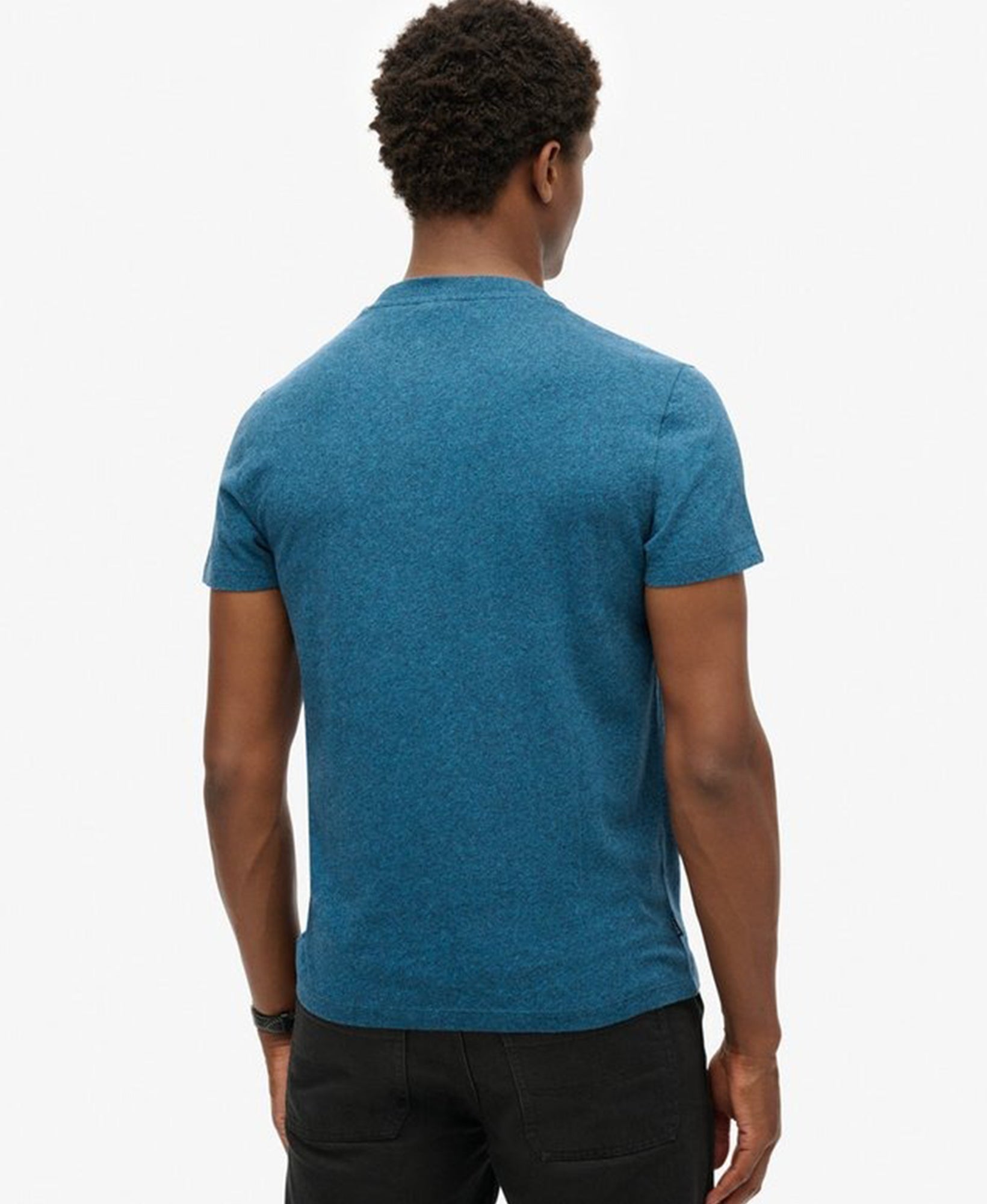 Essential Logo Embriodered Tee | Charred Teal Grit