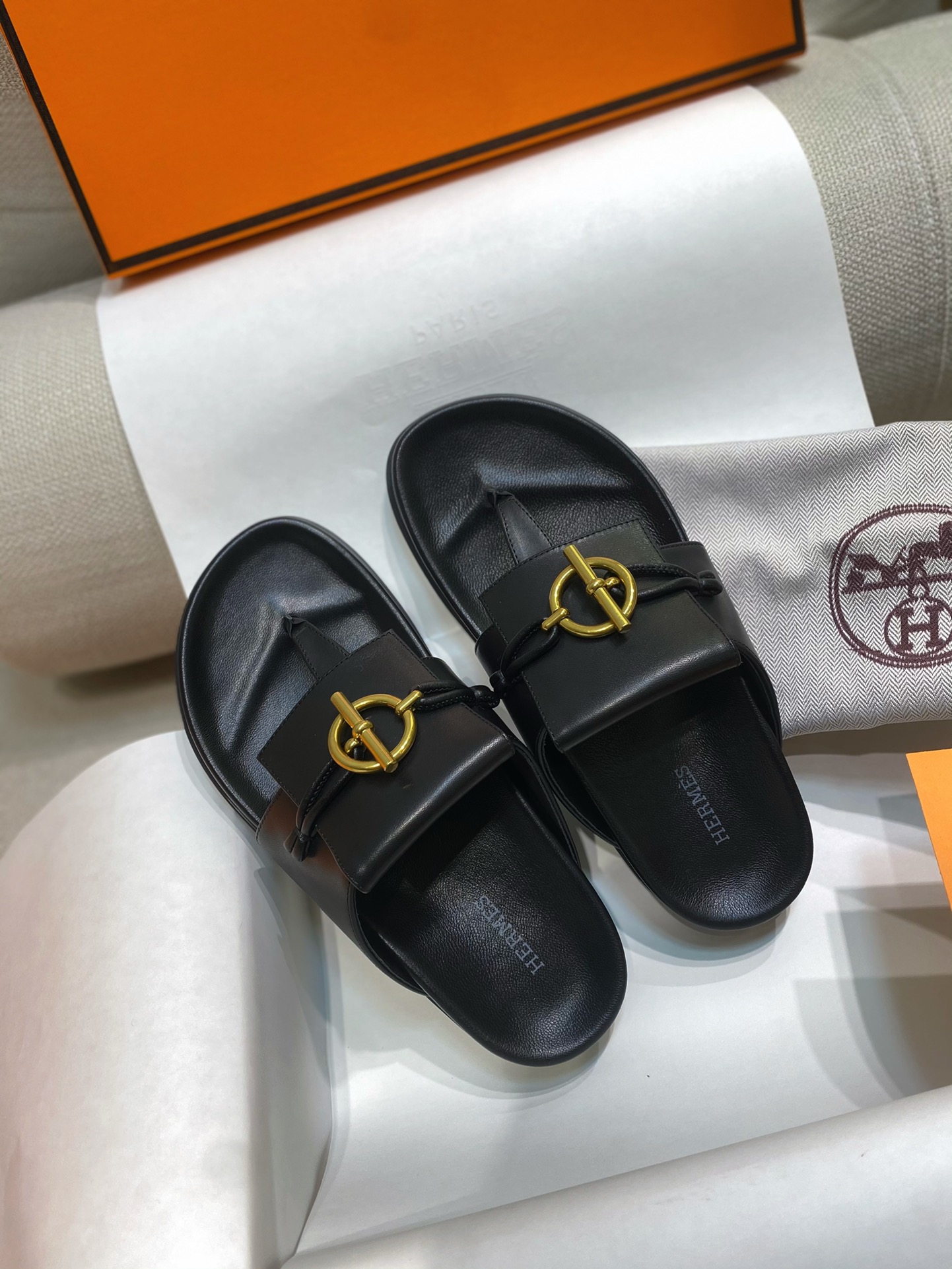 TOP HERMES Joyce Sandals Slippers- 2 Colour