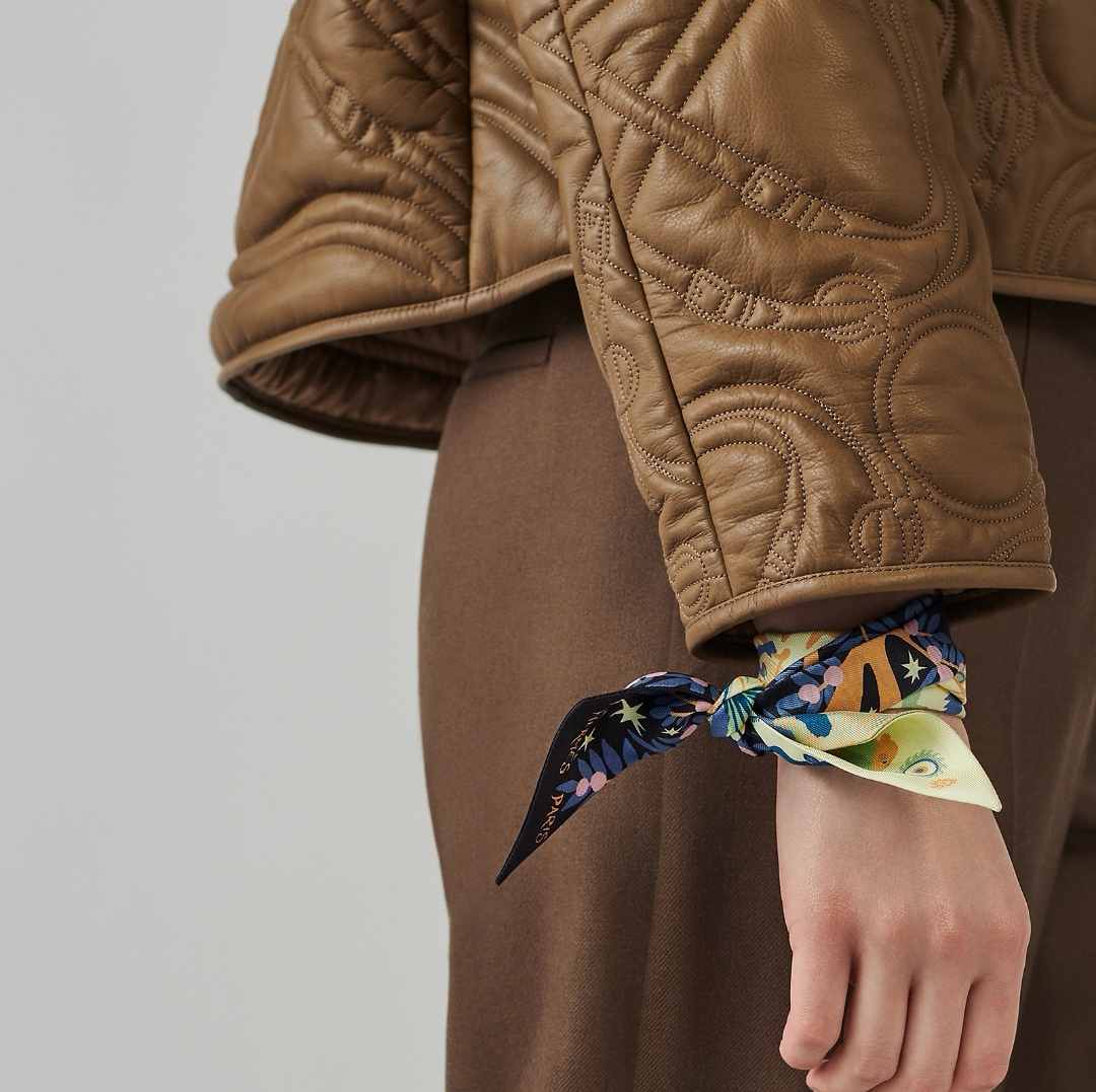 TOP HERMES Twilly scarf 5x86cm - Yellow