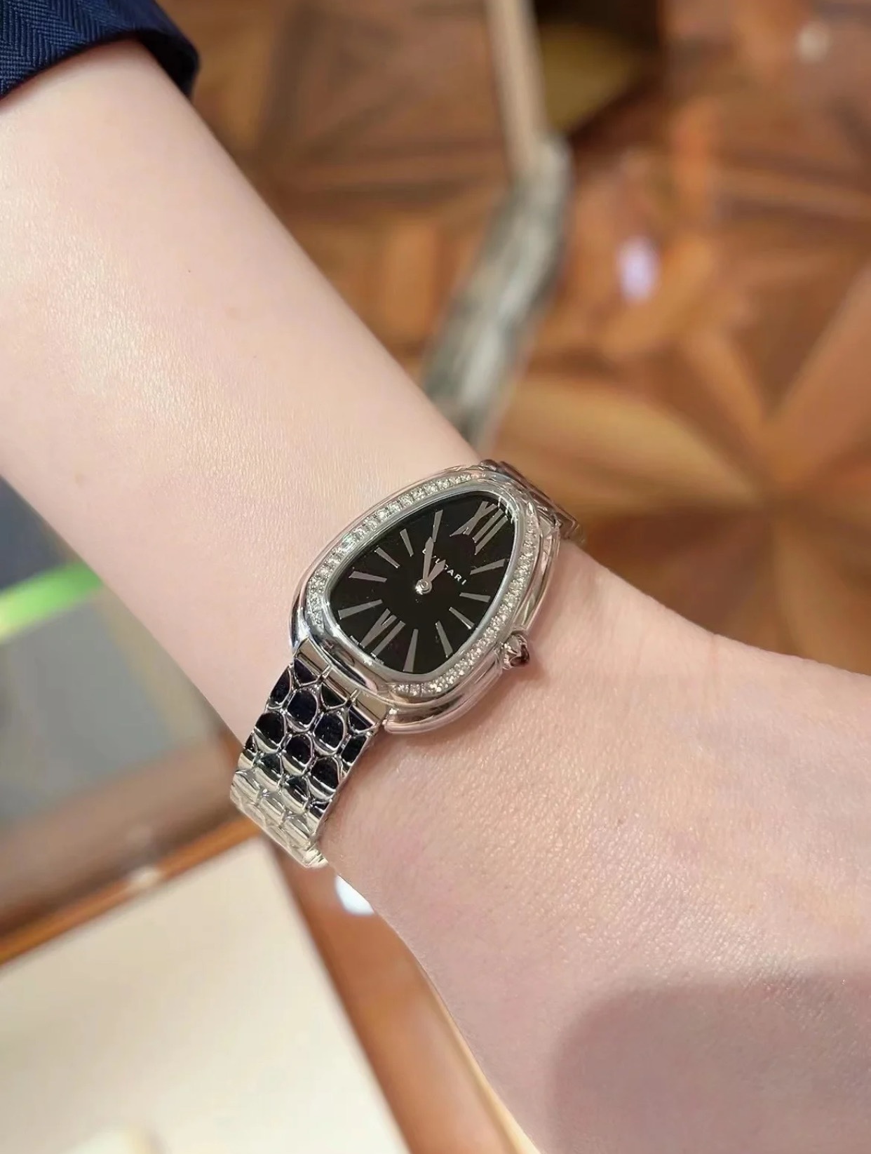 Top BVLGARI Serpenti Seduttori Watches with Diamond - Silver