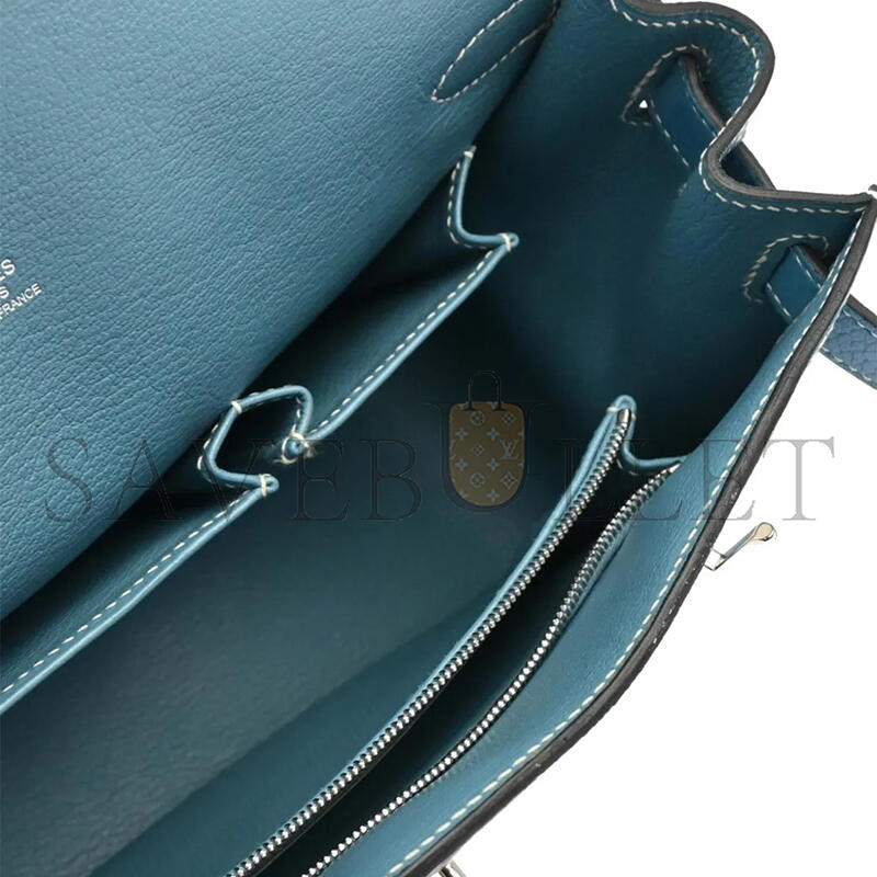 HERMÈS TAURILLON CLEMENCE JYPSIERE 28 BLUE JEAN (28cm)