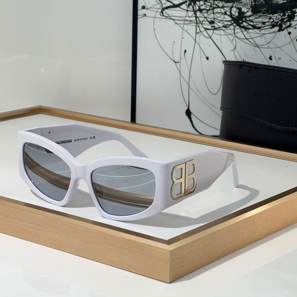 Balenciaga  Mirror leg Logoo Aviator Sunglasses Top quality （Replica）