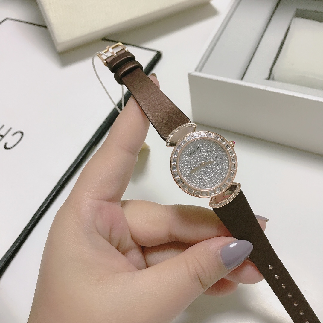 Top BVLGARI DIVAS'DREAM Watches with Diamond 30mm/39mm - Brown