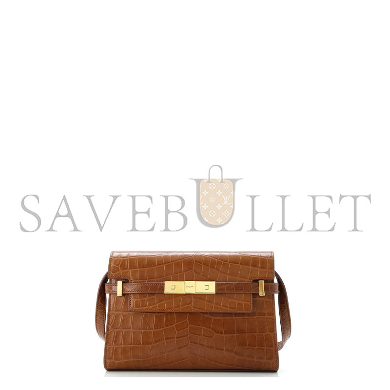 YSL MANHATTAN SMALL IN CROCODILE 675626AAAOH2591 (24*18*6cm)
