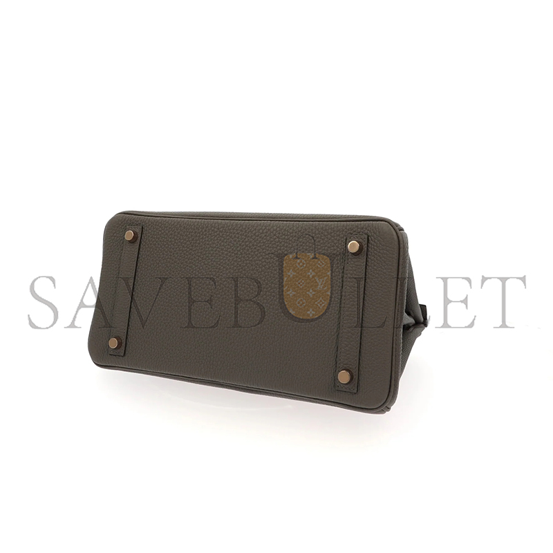 HERMÈS BIRKIN 30 VERT DE GRIS TOGO GOLD HARDWARE (30*23*15cm)