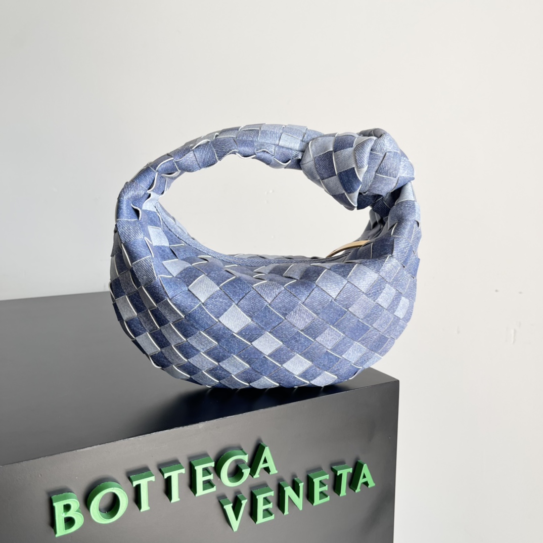TOP Bottega Veneta BV Jodie Bag Teen 23*15*5cm - DenimBlue