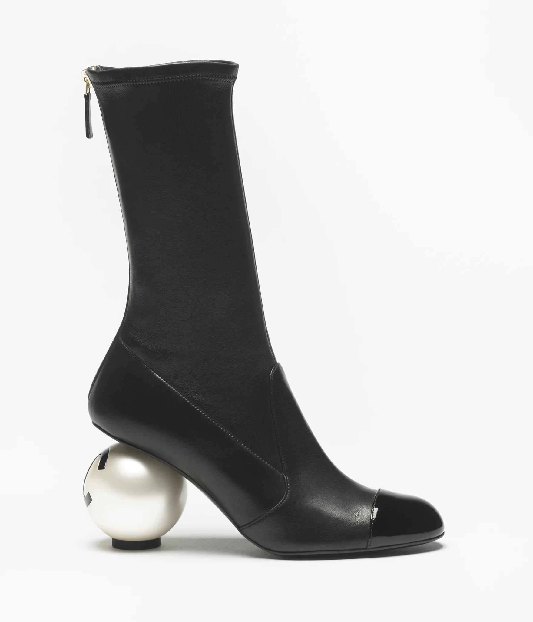 TOP CHANEL CC Mid-Calf Boots Lambskin - 2 Colour