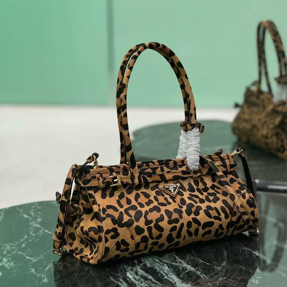 Prada Bonnie mini printed leather handbag (7A regular version)