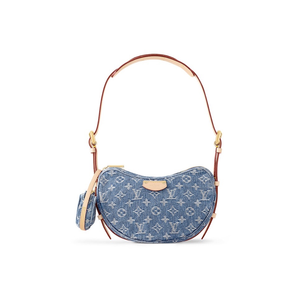 Louis Vuitton LV CROISSANT Denim Handbag (10A Mirror Version)
