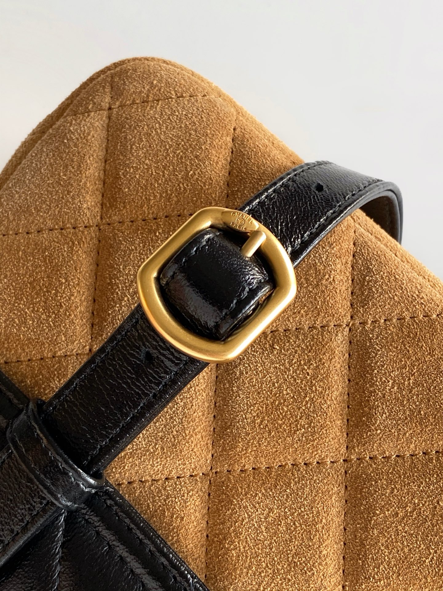 TOP CHANEL Suede Bag  11.5-19.5-5 cm - Brown