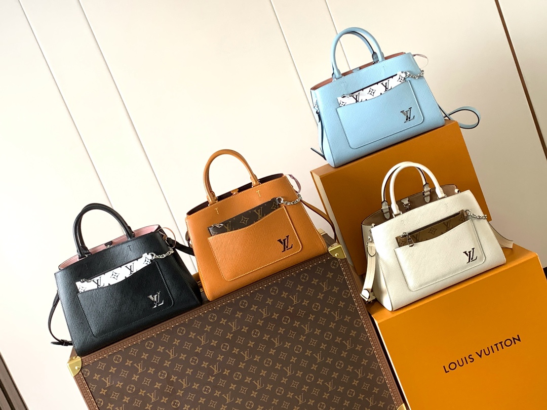TOP Louis Vuitton LV Marelle Tote Bag 30.0 x 21.0 x 13.0cm - 4 Colour