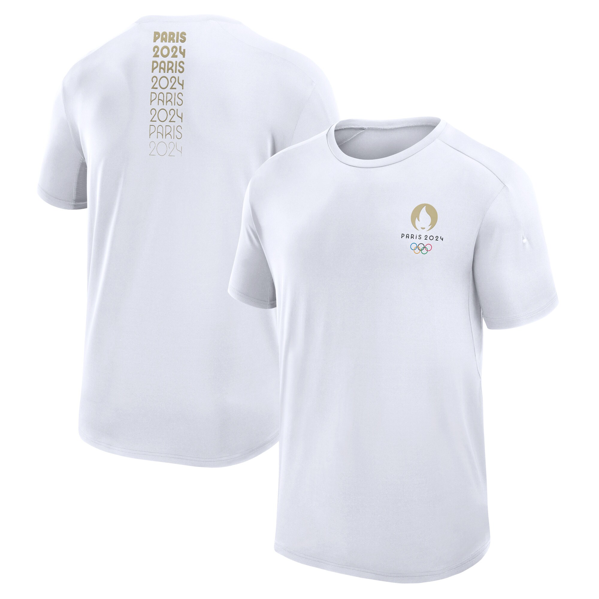 Men's Fanatics White Paris 2024 Summer Olympics Tech T-Shirt