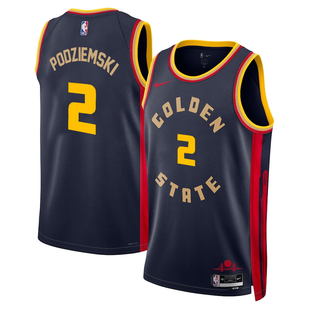 Brandin Podziemski Golden State Warriors Jersey – City Edition