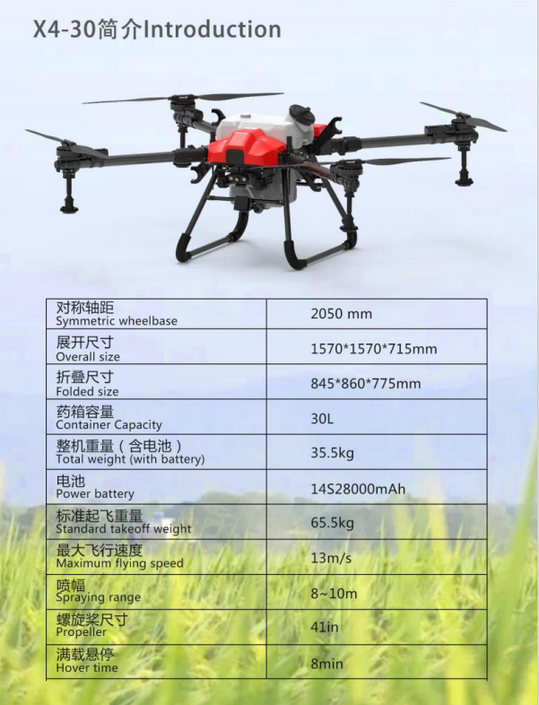 X4-30 Original Replacement Brushless Motor Agriculture Crop Sprayer Parts Heavy Load Farm Equipment Repair Accessories for Agricultural Sprayer
