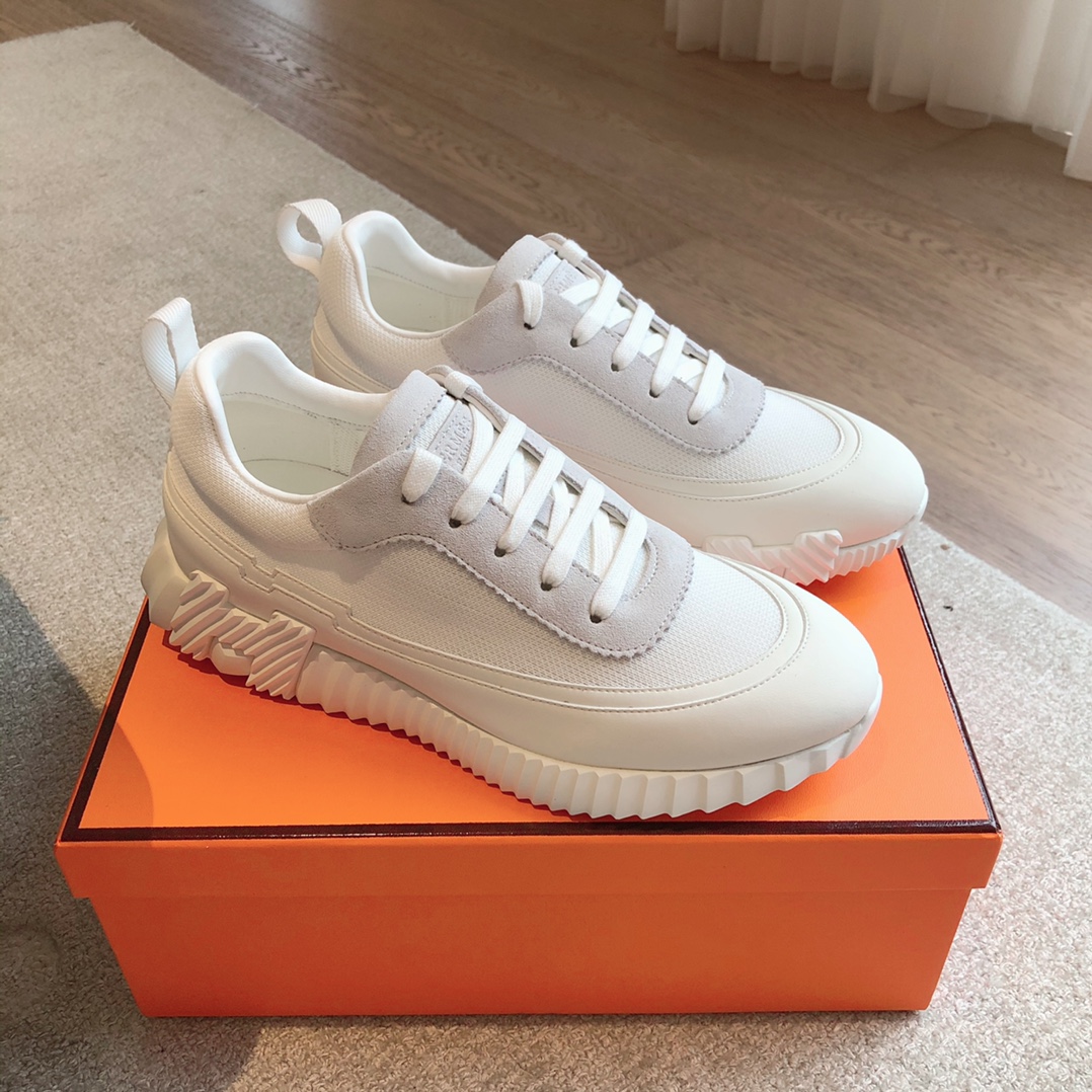 Hermès-trainers 2024 giga Leather low trainers  (Replica)