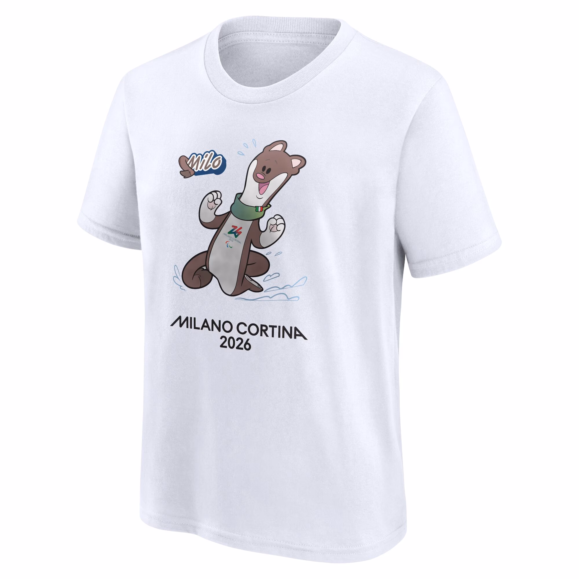 Milano Cortina 2026 Paralympics Mascotte Graphic T-Shirt - White - Junior