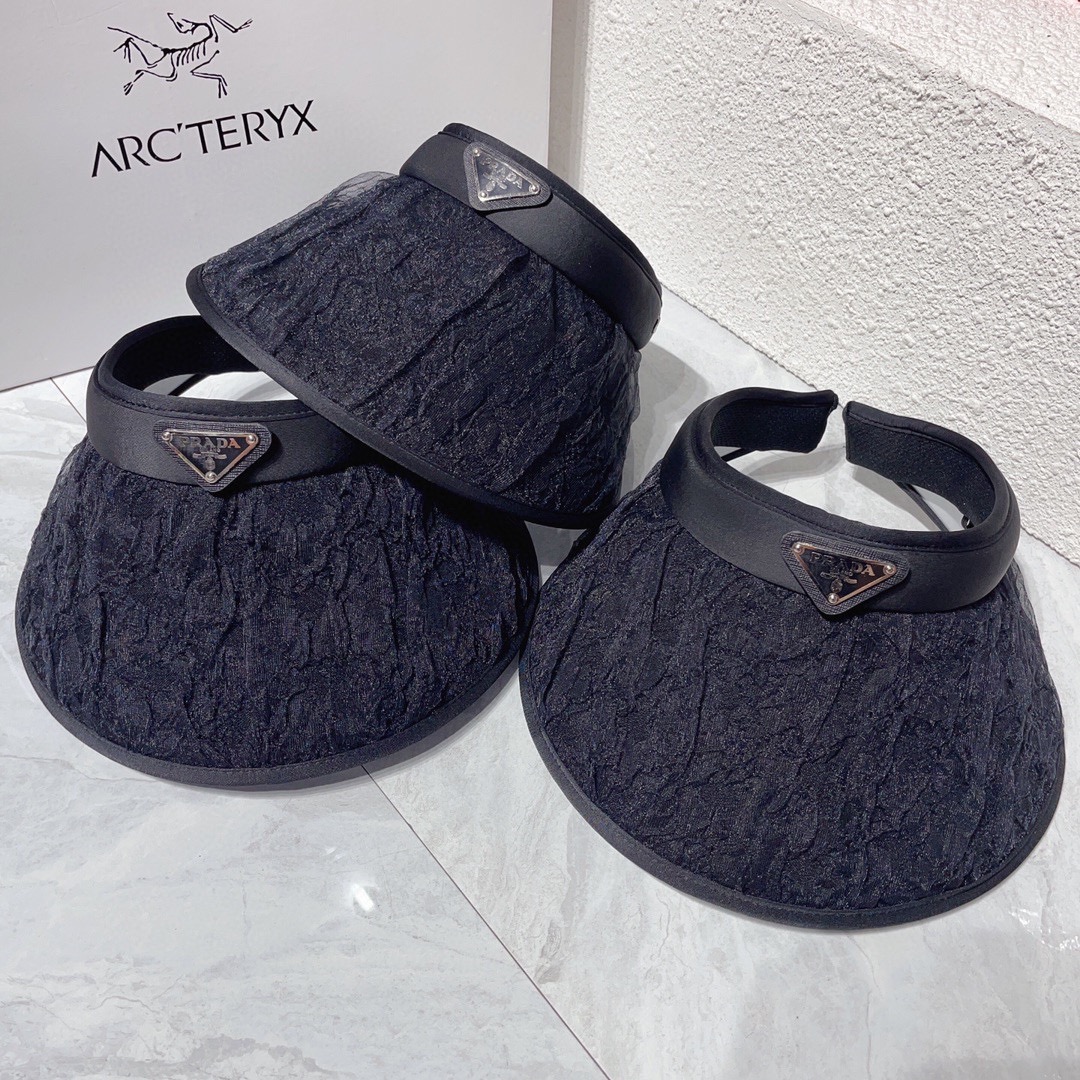 TOP PRADA Peaked Sun Cap - 2 Color