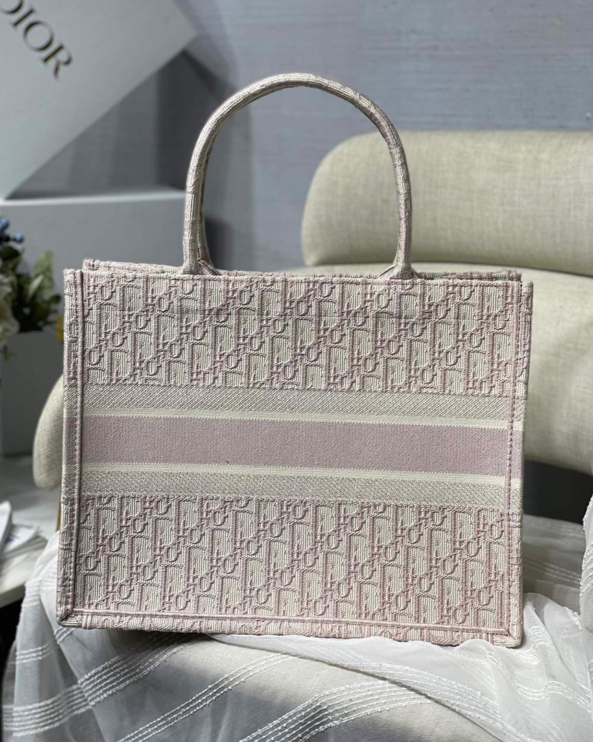 TOP Christian Dior Book Tote Bag Medium 36.5cm - Pink