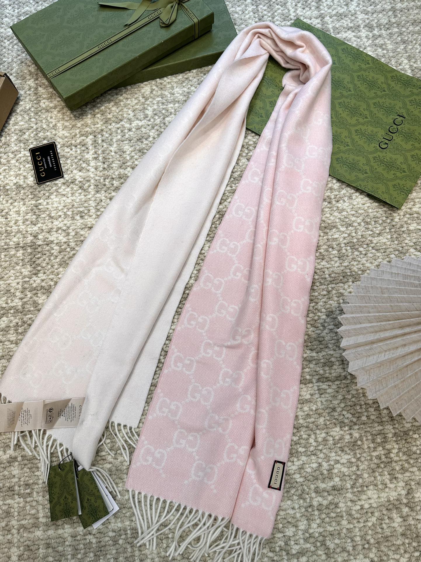 TOP GUCCI Cashmere Scarf 47*200cm - 2 Colors