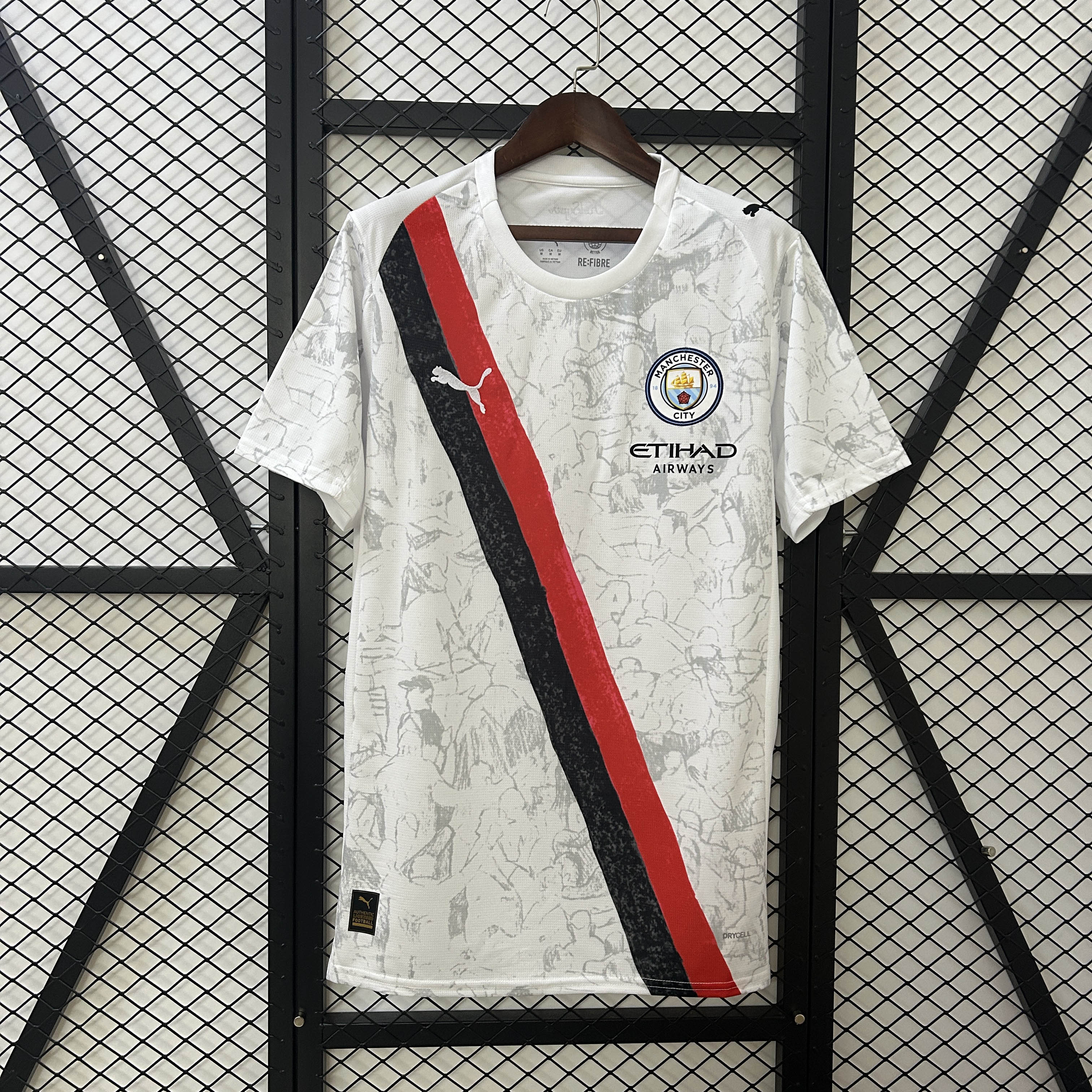 2025/2026 Manchester City KidSuper Joint Edition White Football Shirt 1:1 Thai Quality