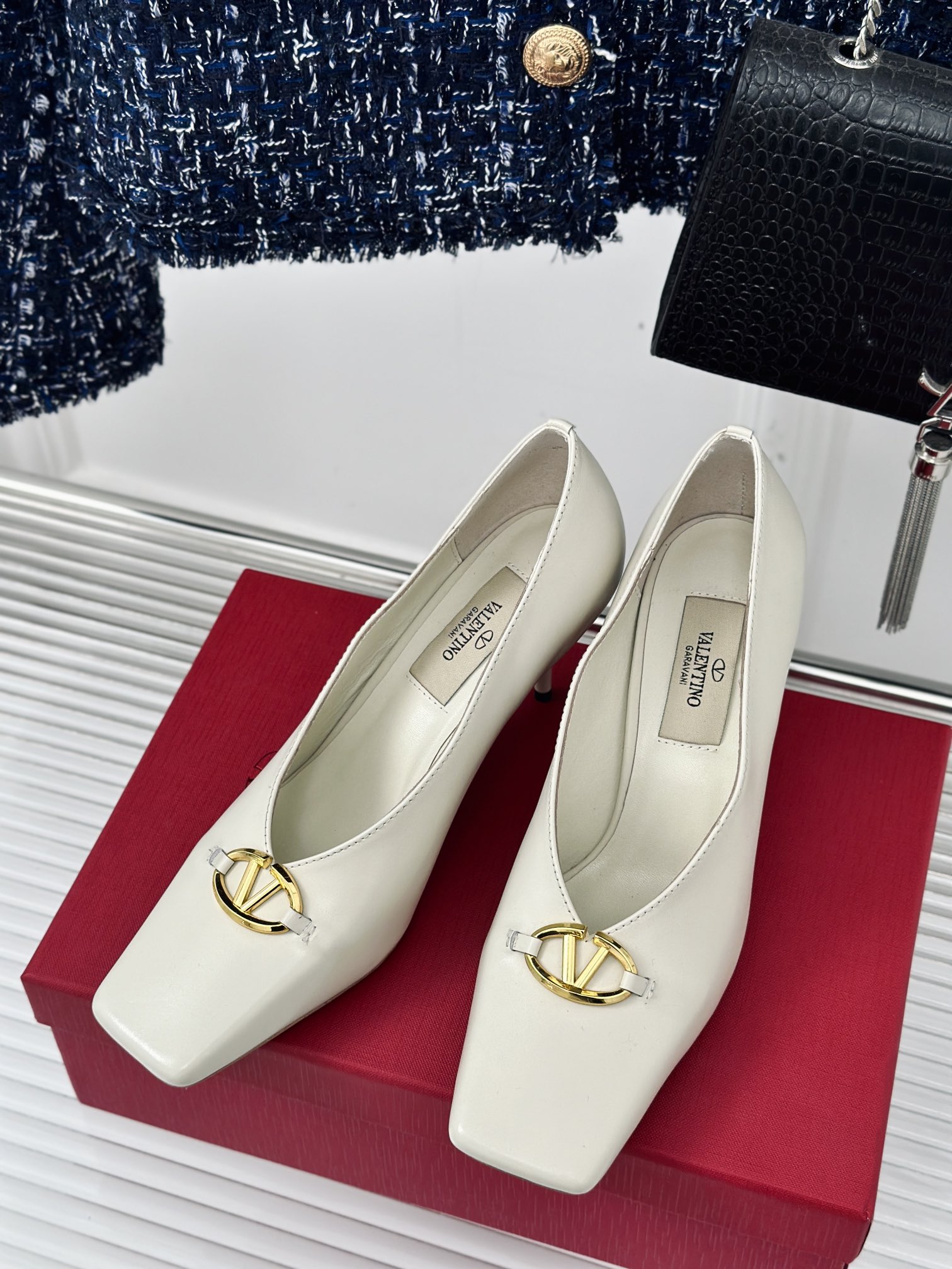 TOP VALENTINO Calfskin High Heels - 7.5cm - 2 Colors