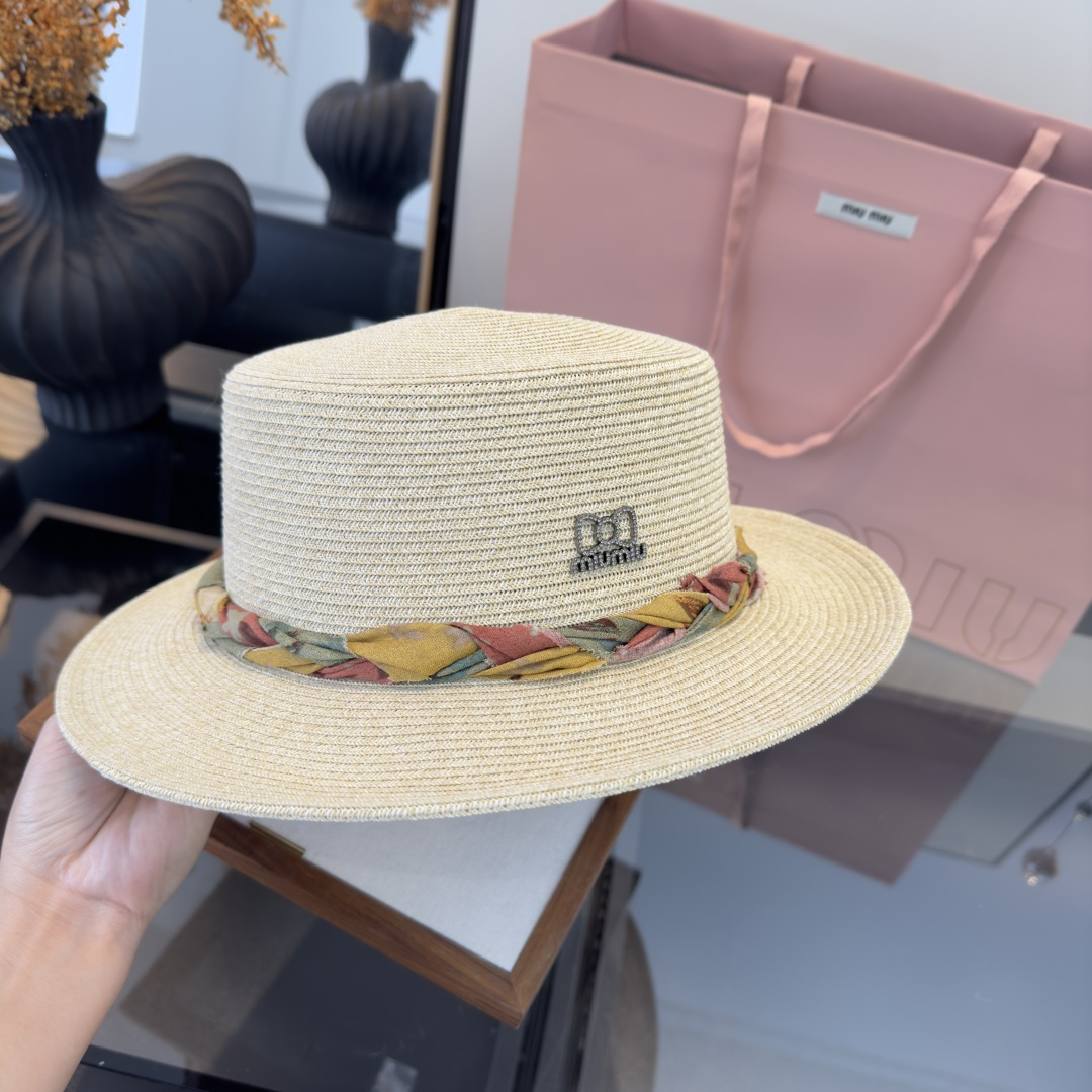 TOP Miu Miu Straw Hat - 2 Color