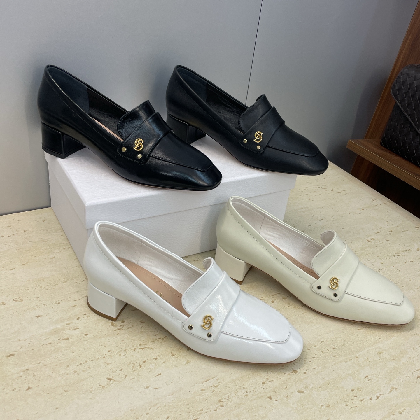 TOP Christian Dior D-New Ballet Mary Jane Shoes Low Heel - 4 Color