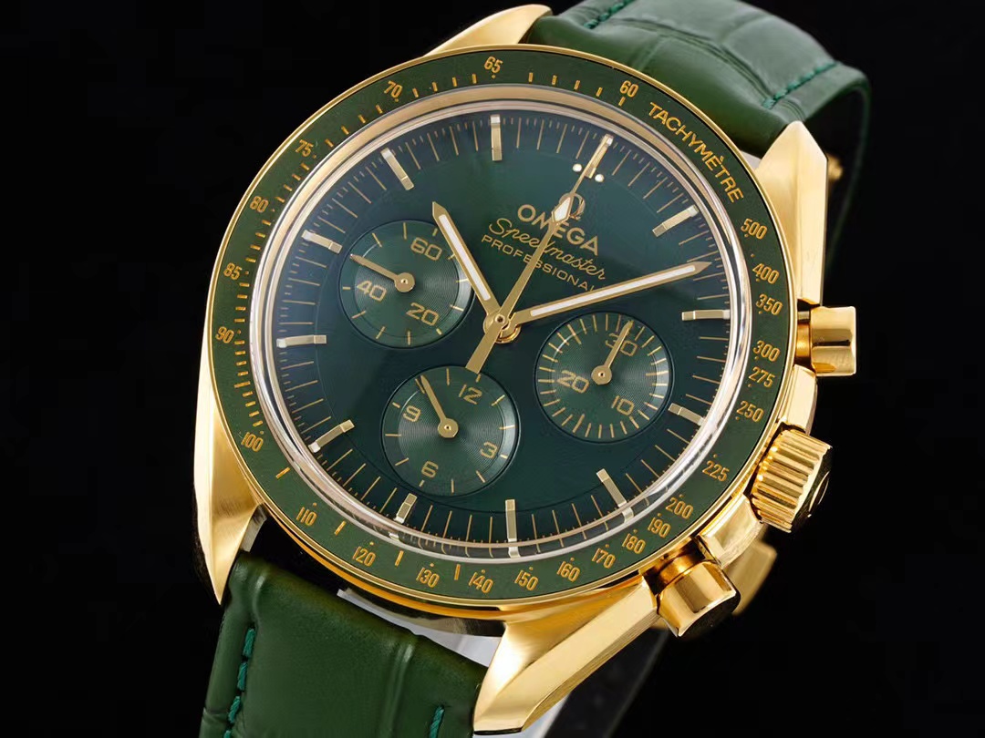 TOP OMEGA Omega Speedmaster Moonwatch Professional Moonshine Gold -42 mm