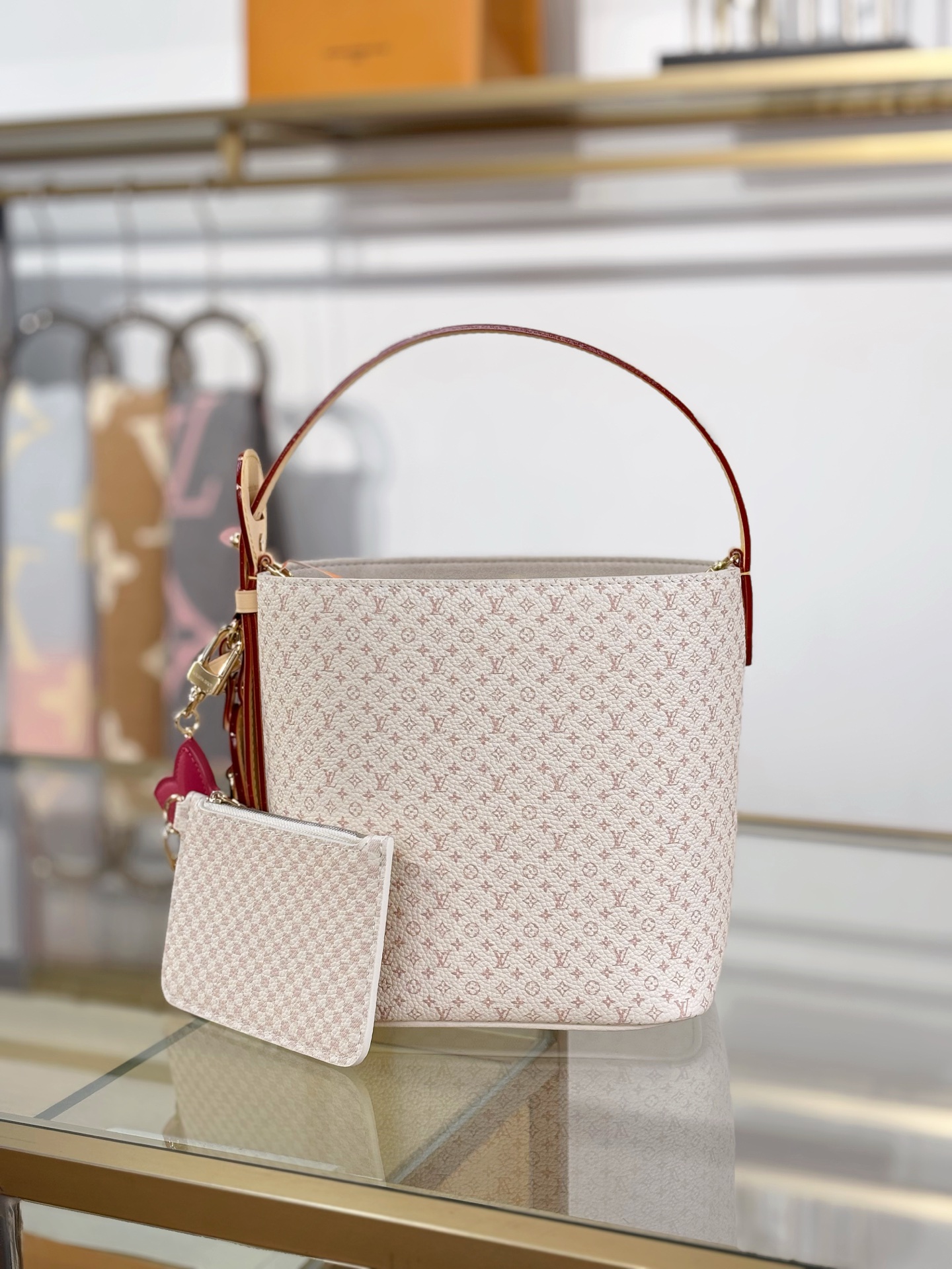 TOP Louis Vuitton LV All In BB Handbags 16x18x12cm - Beige