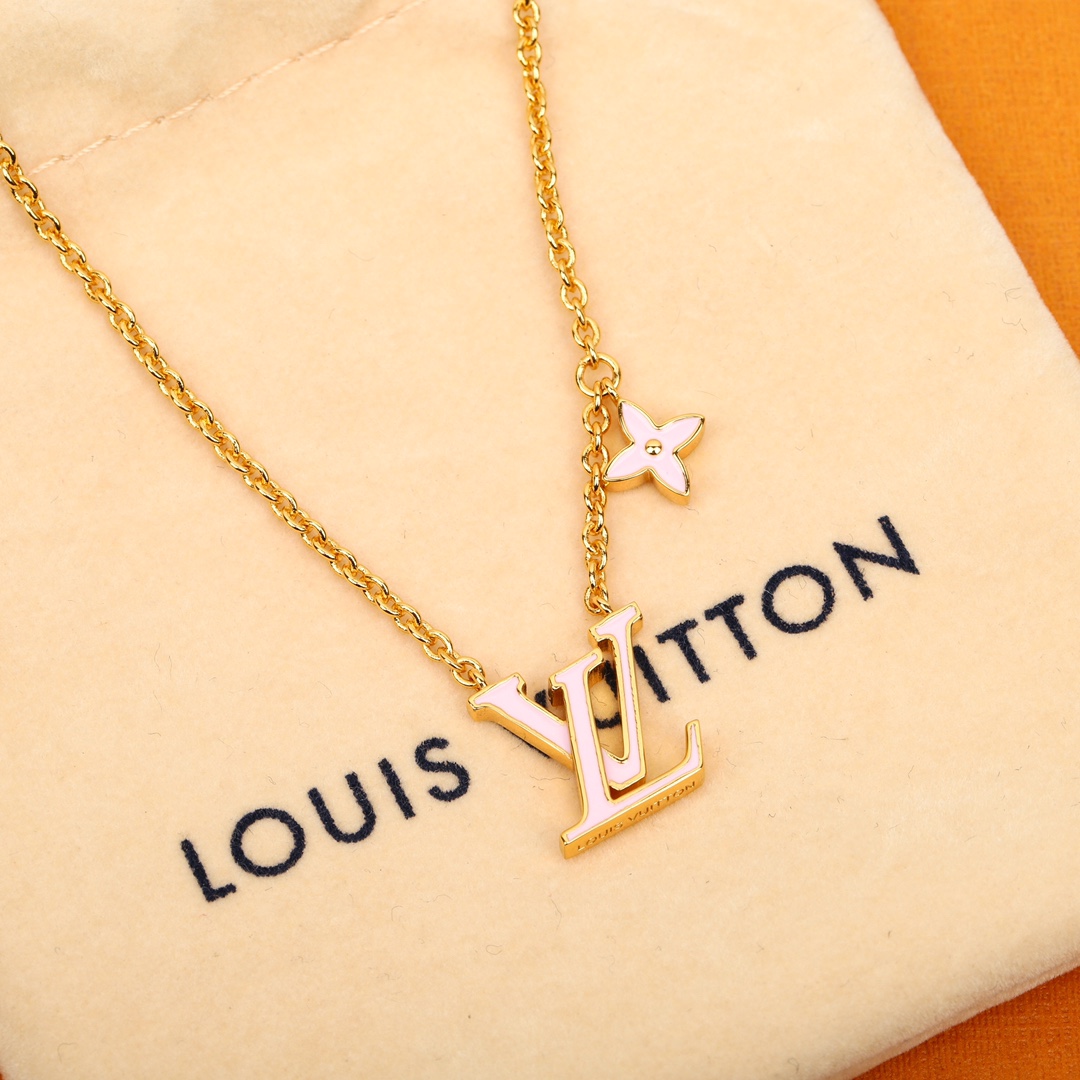 TOP Louis Vuitton LV Necklace - Gold