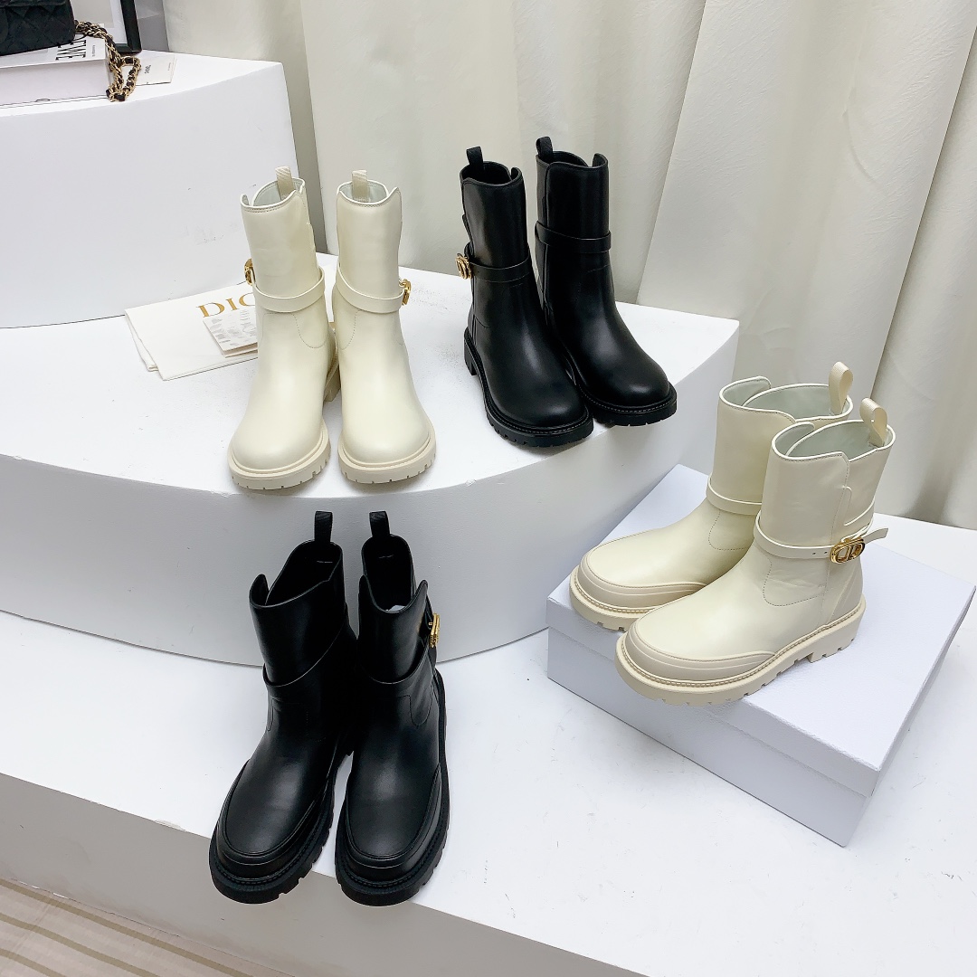 TOP Christian Dior Autumn And Winter New Product Thick Bottom Boots - 4 Colors