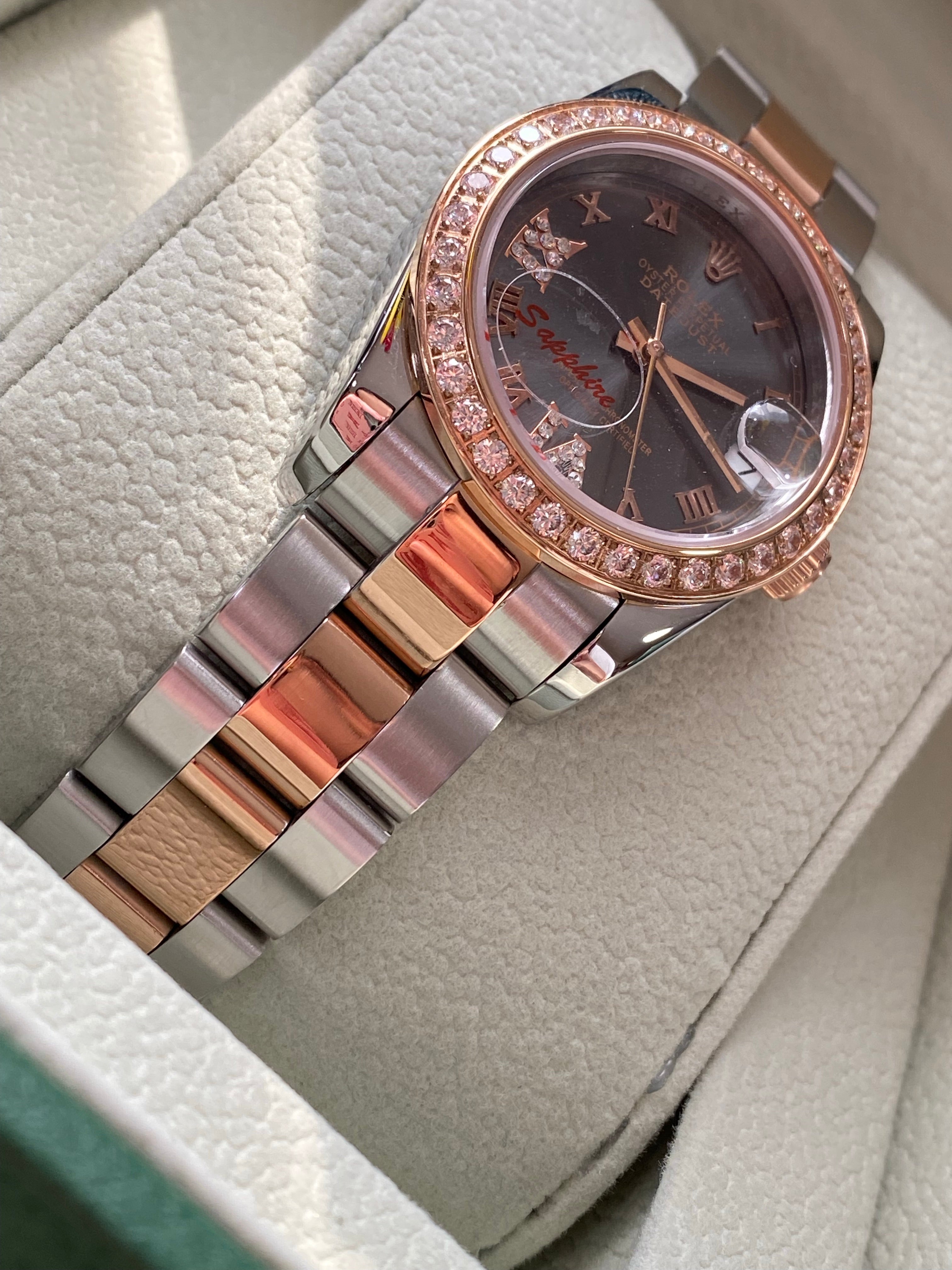 TOP ROLEX Roman With Stones - 34mm