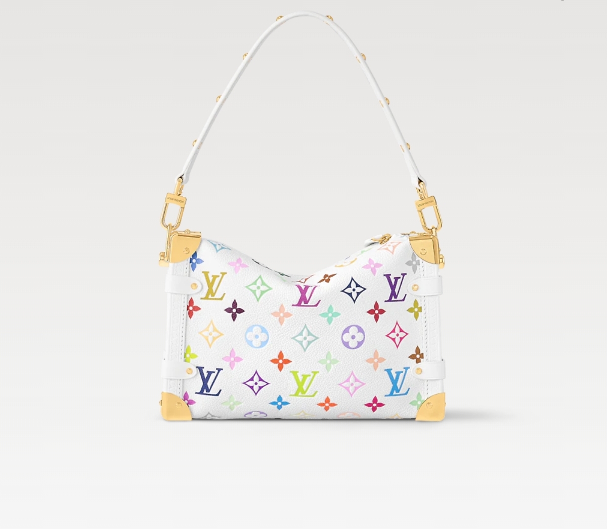TOP Louis Vuitton LV Side Trunk 23.5x16x8.5cm - White