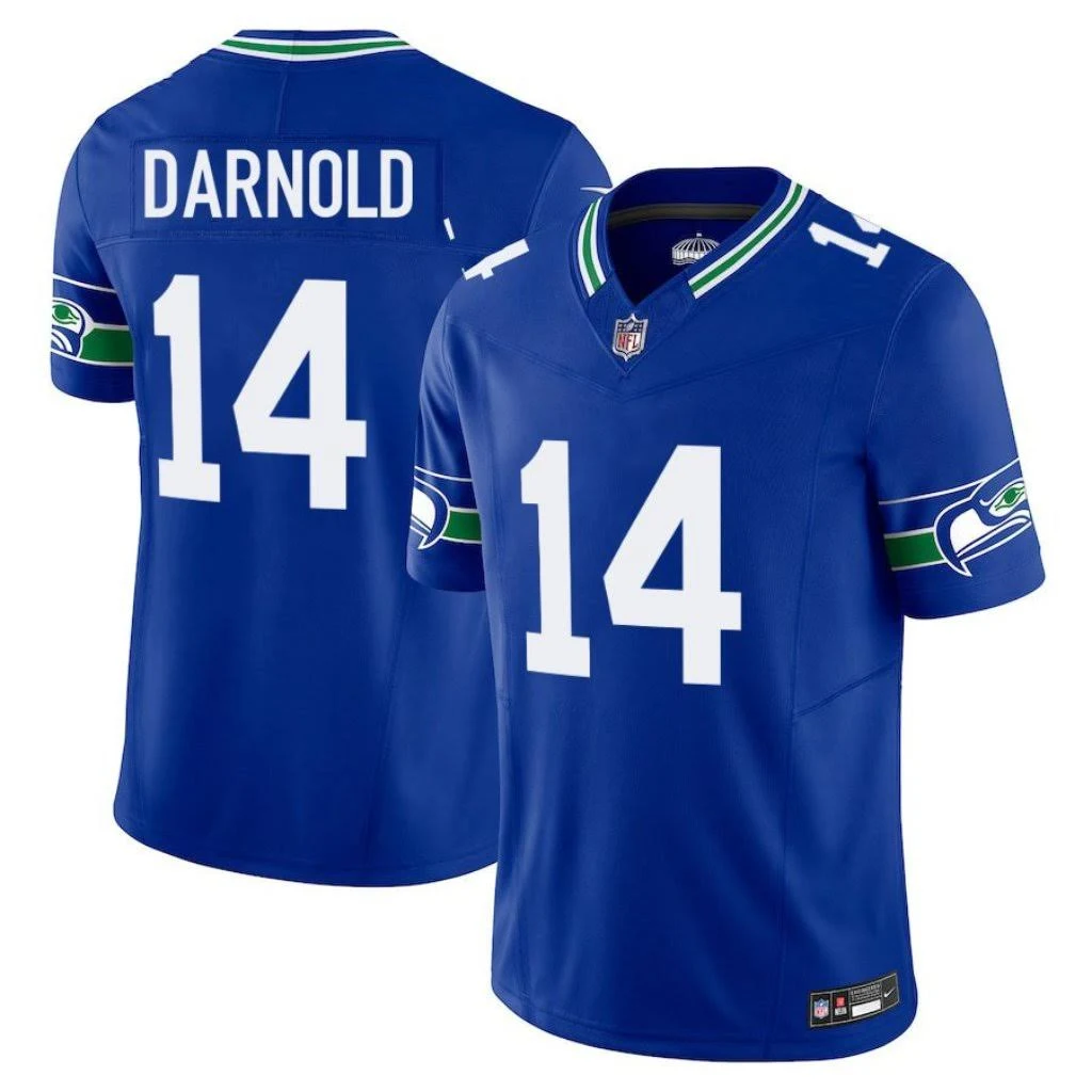 Men's Seattle Seahawks Sam Darnold Jersey - Royal Blue