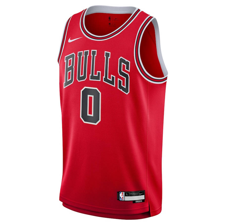 Chicago Bulls Coby White Red Swingman Jersey - Icon Edition