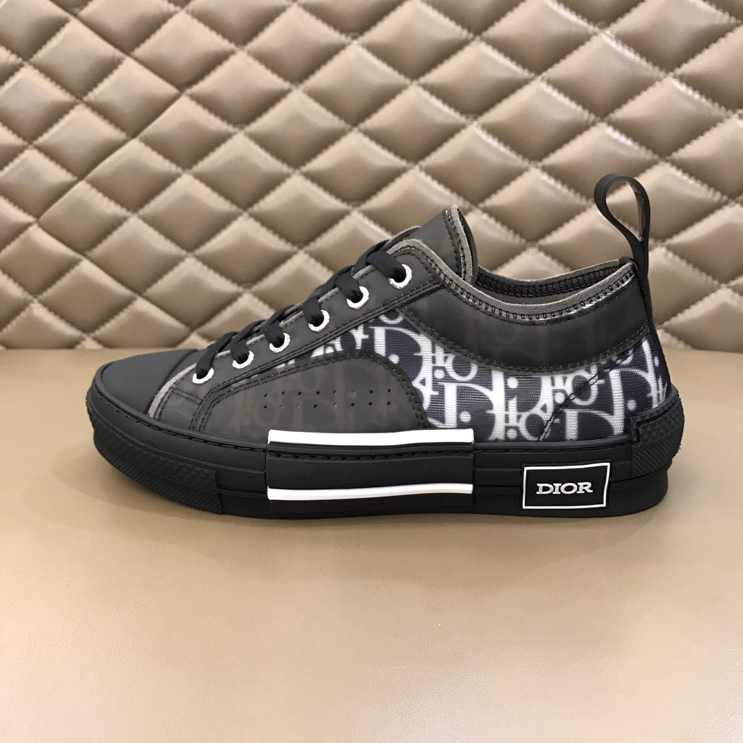 Dior B23 Black Low-top Canvas Shoes