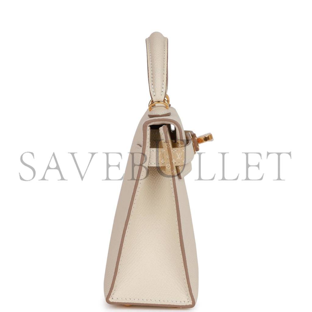 HERMES MINI KELLY EPSOM GOLD HARDWARE (19*12*5.5cm)