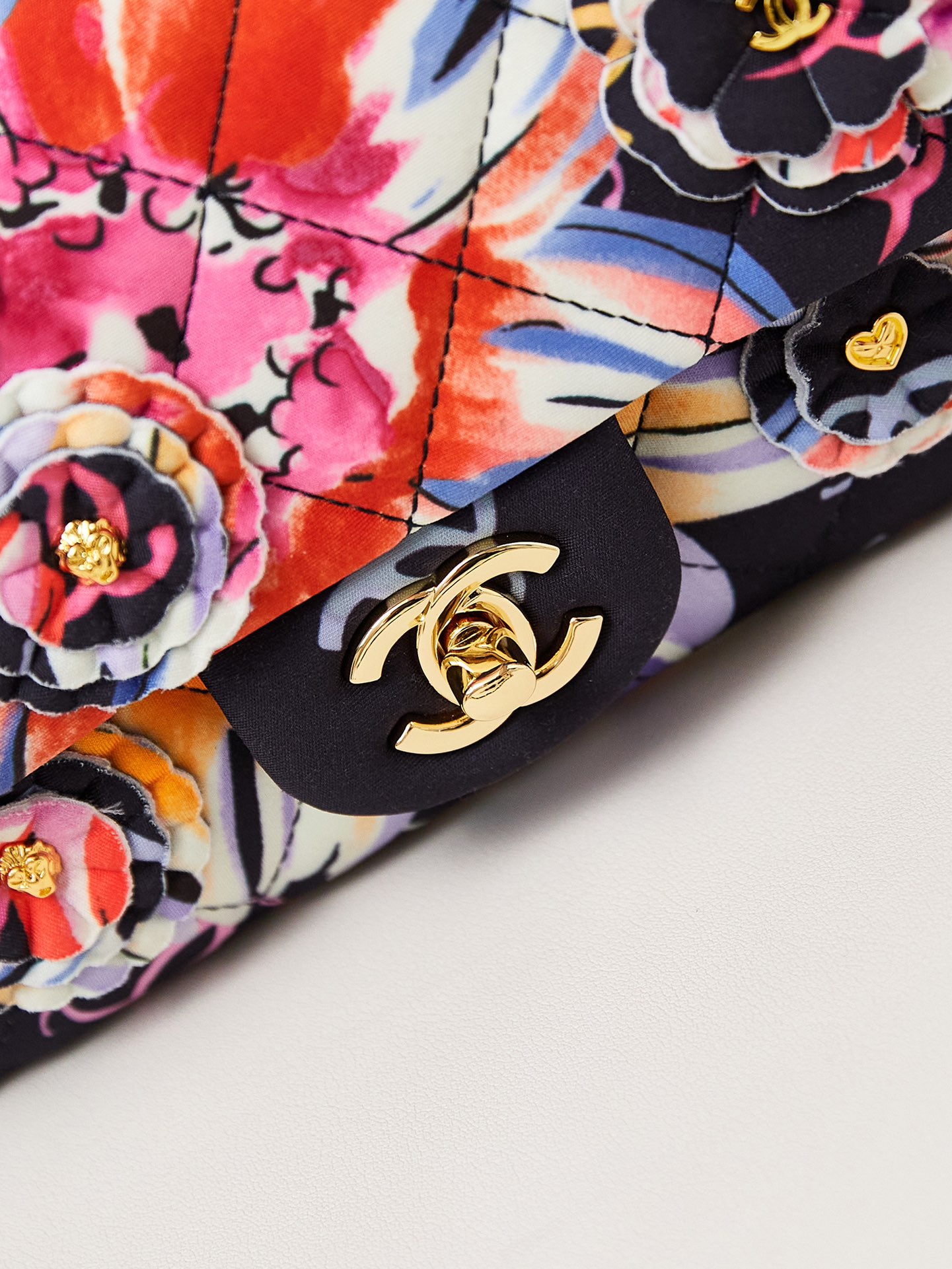 TOP CHANEL Camellia Japonica Flab Bag 12x20x6cm/15.5x25.5x6.5cm - 4 Color
