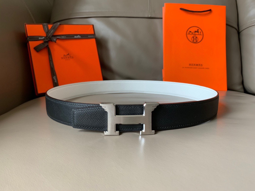 TOP HERMES Double Sided Waistband - 3.2CM