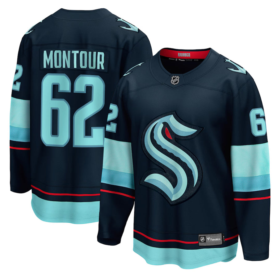 Brandon Montour Seattle Kraken NHL Fanatics Breakaway Home Jersey