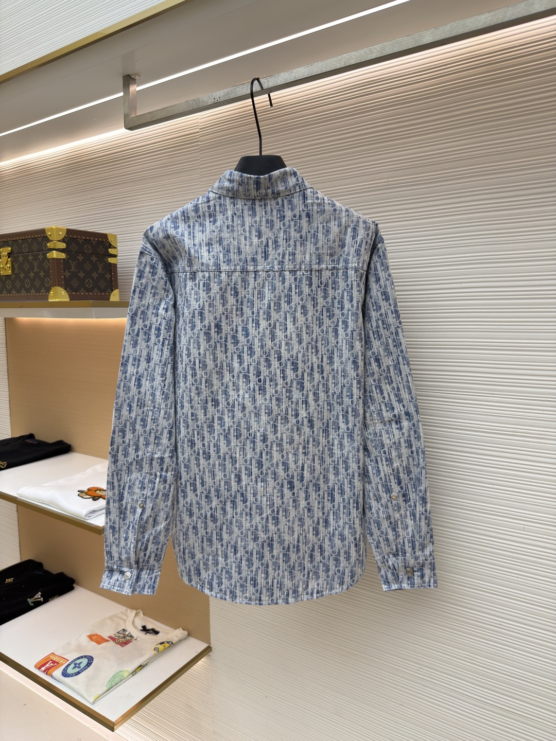 Dior CD段染纱拔印衬衫