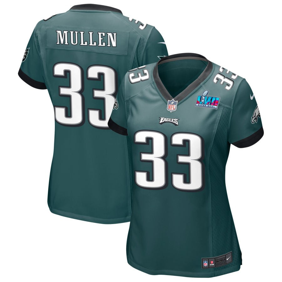Tiawan Mullen Philadelphia Eagles  Women's Super Bowl LVII Game Jersey - Midnight Green