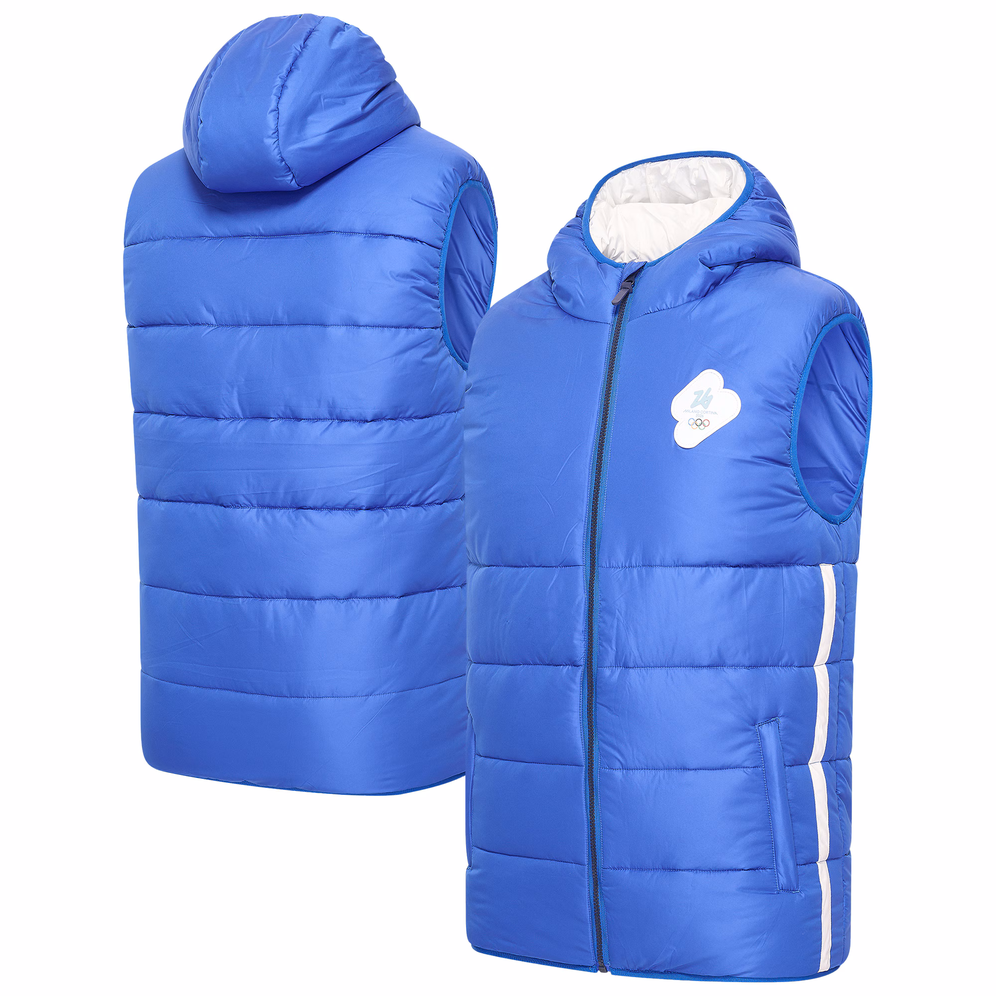 Milano Cortina 2026 Olympics Padded Gilet - Blue