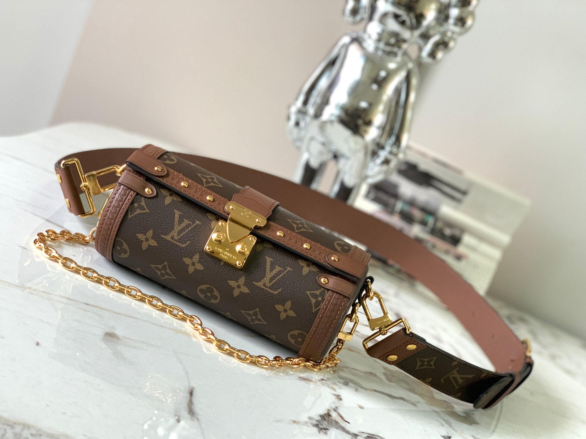 TOP Louis Vuitton LV Papillon Trunk Handbags 19x9x9cm - GHW