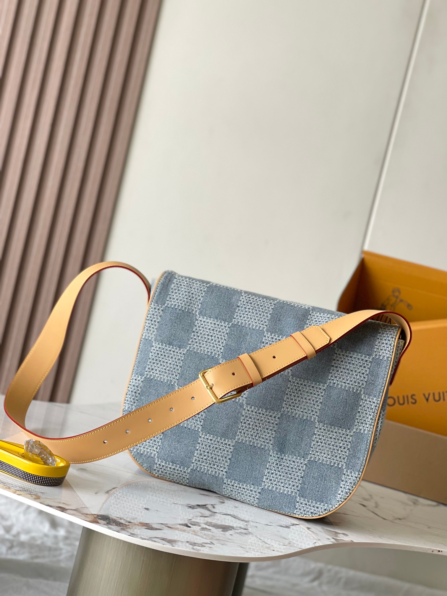 TOP Louis Vuitton LV Montsouris Messenger MM Bag 35*29*12CM - Denim